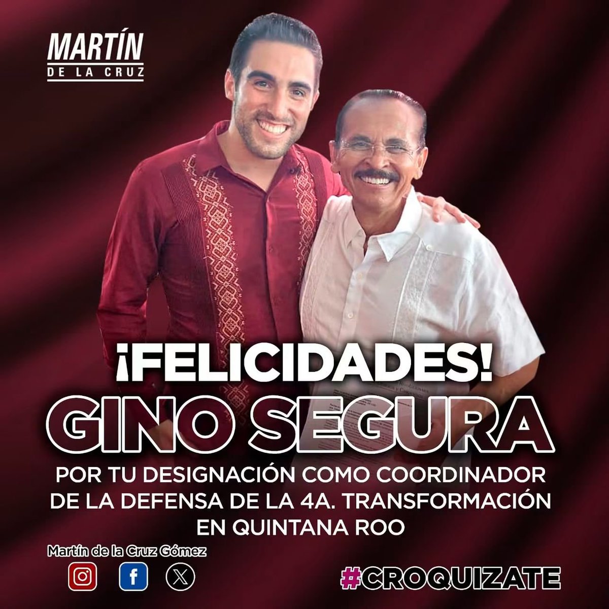 macielqroo's tweet photo. ¡Vamos a la SEGURA!
@GinoSeguraV
@MartinDeLaCruzG https://t.co/3YVVtdb25P