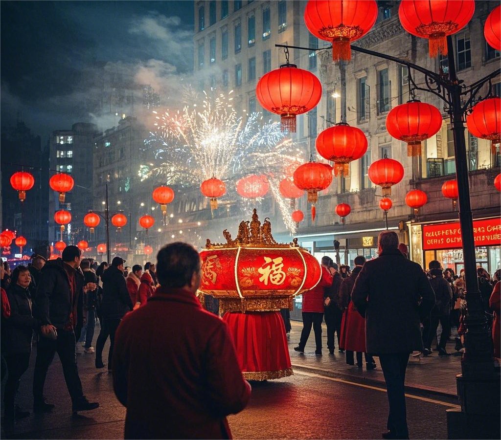 sahul0987's tweet photo. [Midnight chimes, lanterns glow—here’s to fresh starts, warm laughs, and all the magic the new year brings!  #NewYearsEve]， https://t.co/2cgXSnQwI6
