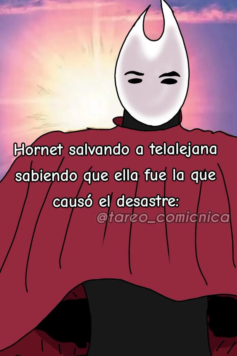 ComunicaTa23733's tweet photo. Hornet siendo la heroína de su propia desastre 

#silksong #meme #hornet #hollowknight https://t.co/dAf6l9kqyl