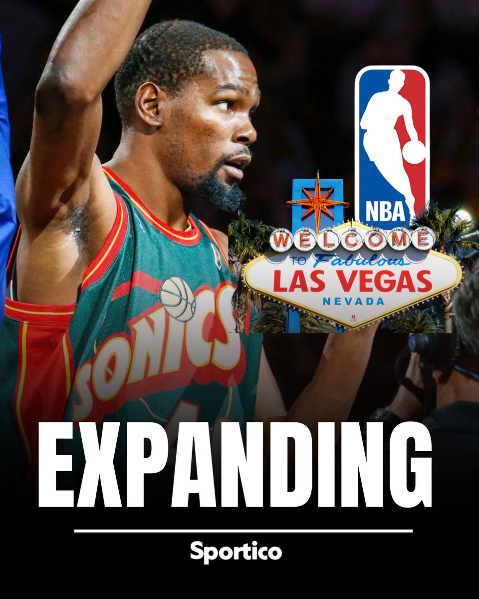 Sportico's tweet photo. Momentum is picking up on the @NBA officially expanding to 32 teams in 2028-29 with Las Vegas and Seattle. Las Vegas bids could exceed $10 billion, while Seattle will be around $7 billion per @ShamsCharania

"It's our goal to have decisions by the end of the year, and that continues to be our goal." said Adam Silver.