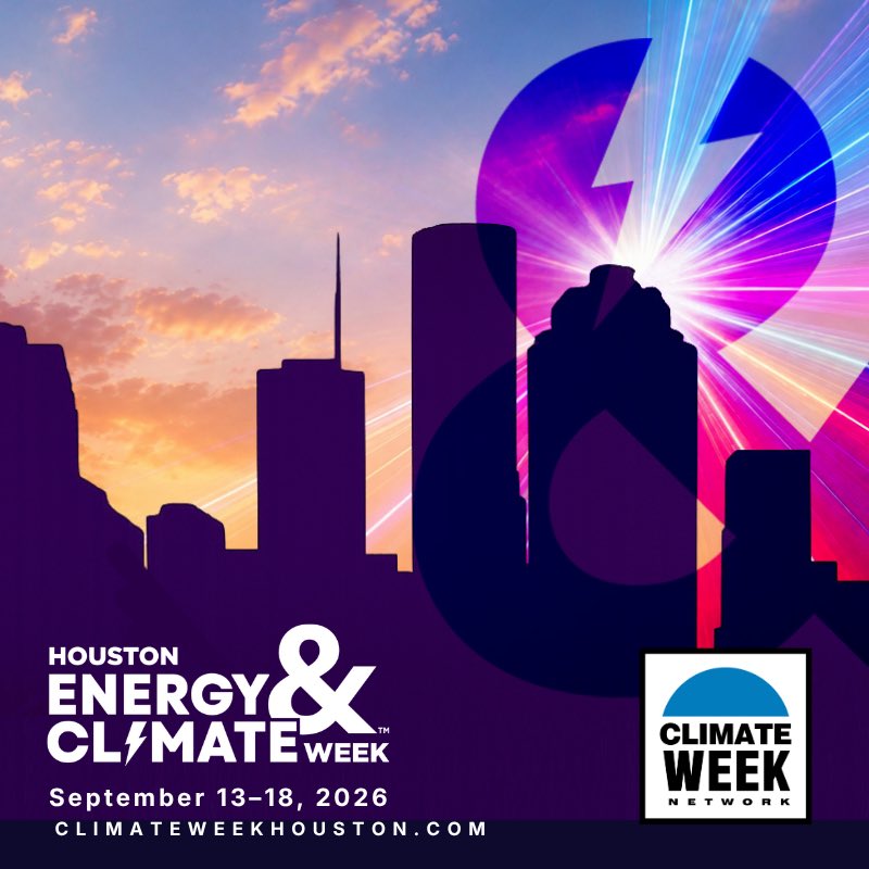 salliealcorn's tweet photo. Houston Energy &amp; Climate Startup Week is here! Hosted at the Ion District with Greentown Labs, September 14-18, 2026, Houston is gathering the leaders of the global energy transition — startups, policymakers, corporates, and academics. https://t.co/JNEgZsajSe