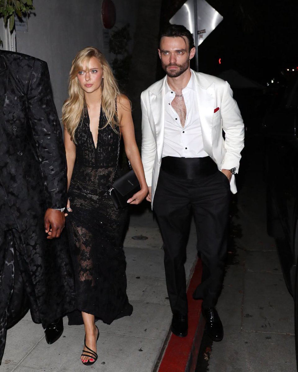 deuxmoifake's tweet photo. Tuesday. Let's gossip 💋 
Jessica Belkin and Maximus Wolfe were spotted spending time together after the 2026 Emmy Awards! 
📷-Backgrid https://t.co/QBJUNJiZ4B