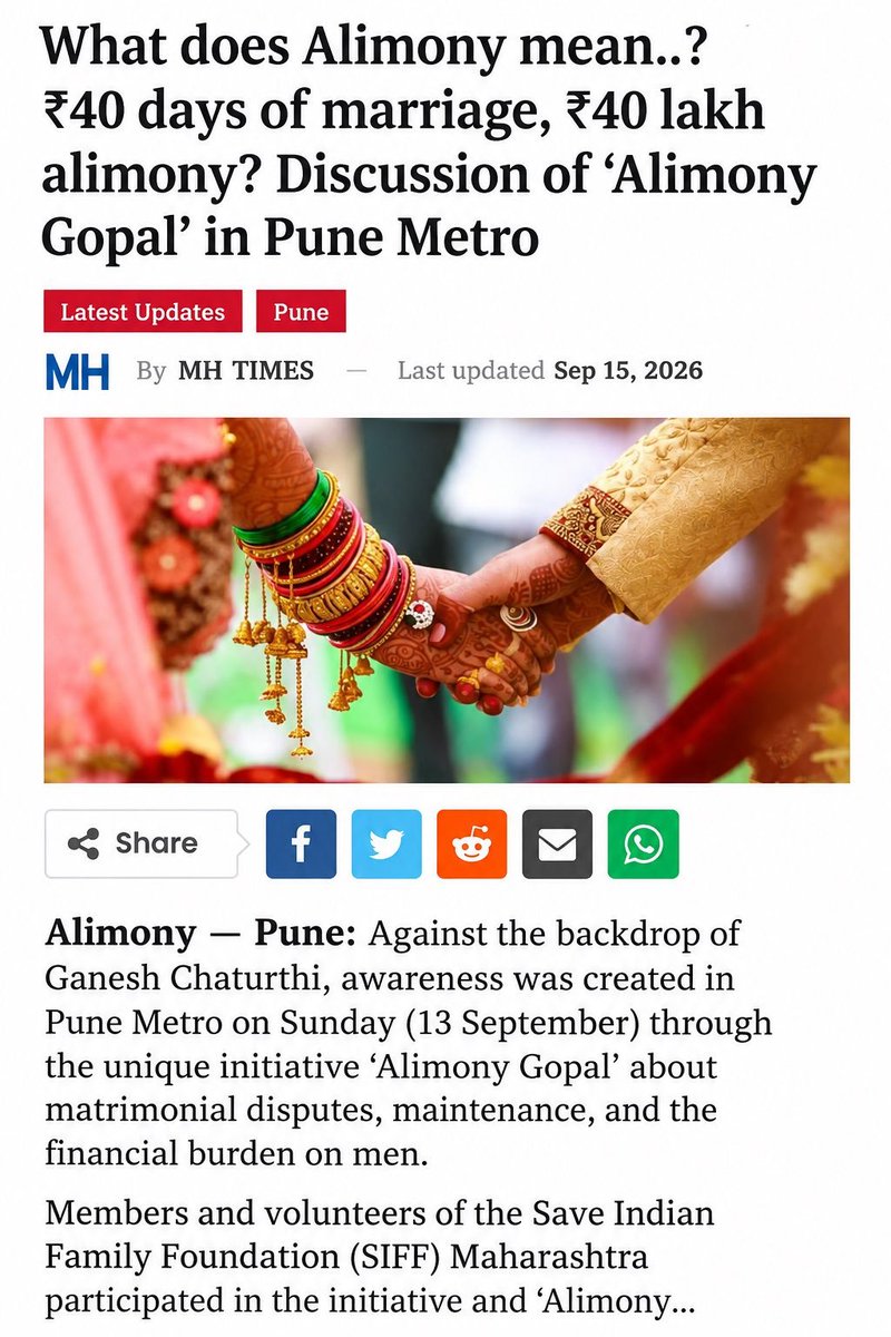 IronSperm96k's tweet photo. Best ROI business in INDIA with ₹0 investment? 🤔

1. Find a well-settled groom
2. Fake love → marry
3. File false cases against husband/in-laws
4. Demand ₹50L+ #alimony-even for a 5-hour marriage

That’s “North Star” of modern #Shurpanakhas. 🚩

Don’t be Gopal. Join #SIFF. https://t.co/dMqWO80mQq