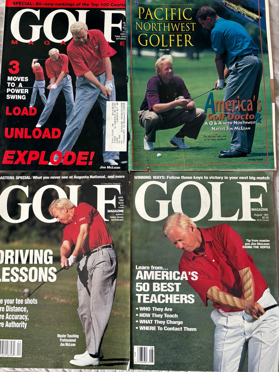 McLeanGolf's tweet photo. A few cover piece articles #golf #1golfschool #golflessons #thebiltmorehotel #jimmcleanbiltmore #gregnormancollection https://t.co/Wwvk0fsKjC