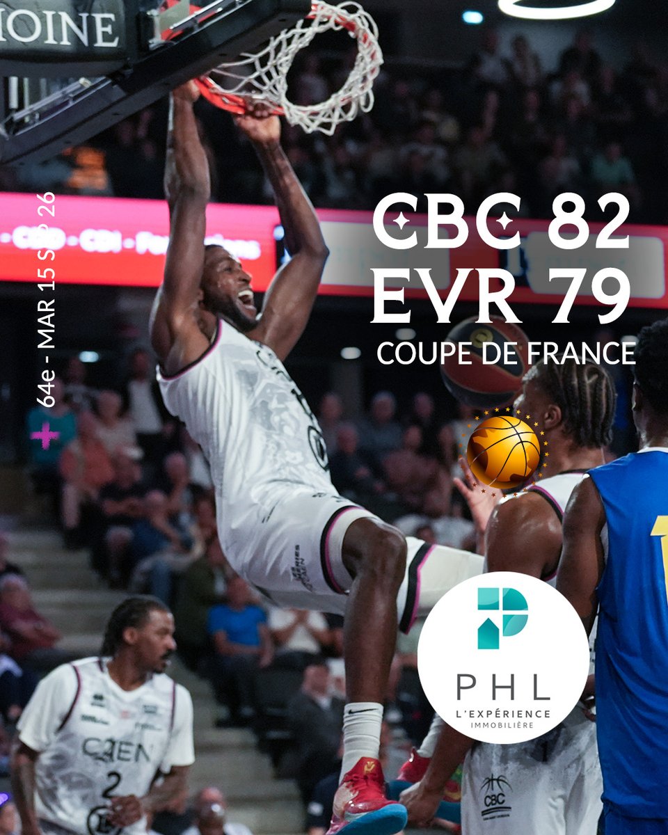 CaenBC14's tweet photo. VICTOIRE 🤩
La première de la saison !
RDV le vendredi 25 septembre au Palais pour la première de la saison en championnat 🌋

#CBCFamily https://t.co/Q9aMRyzjEp