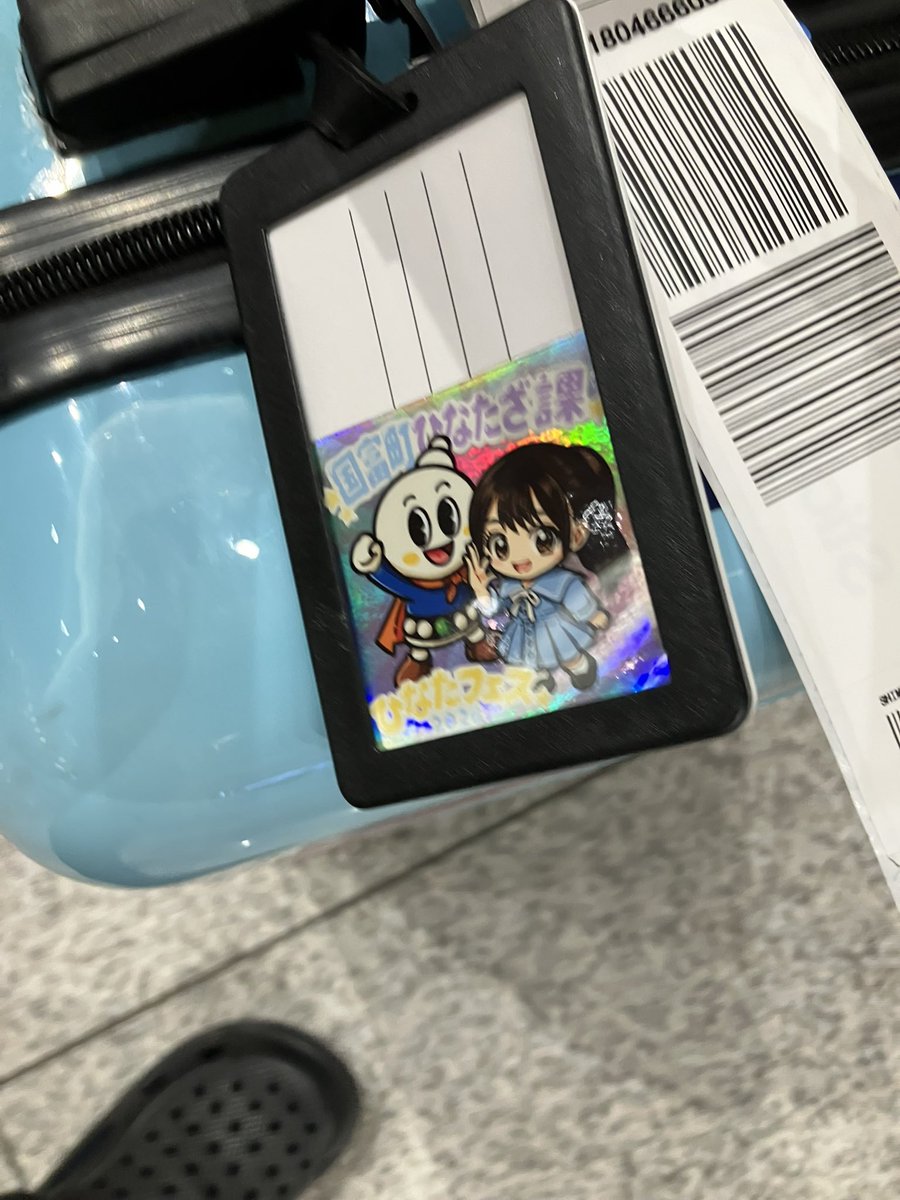 KR_TM_H46_KS's tweet photo. 荷物返ってきました。

実はタグの裏に国富町ひなたざ課（@hinatakunitomi ）のステッカーを入れてきました。

#テゲバ日向坂部 
#柏サポ全北遠征 
#テゲサポ八戸遠征 https://t.co/g2EdZxxz58
