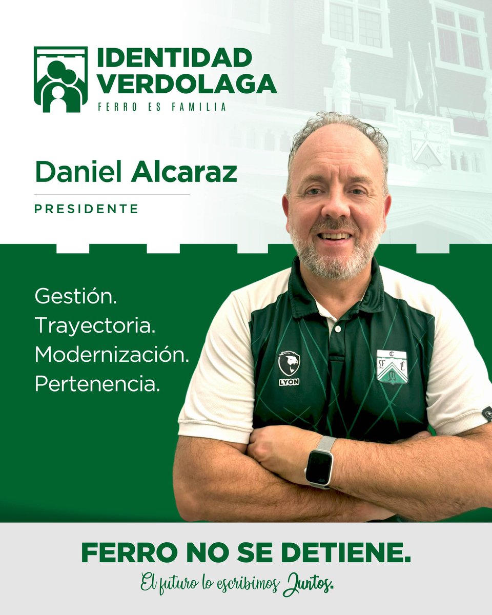 IdenVerdolaga's tweet photo. 𝐄𝐱𝐩𝐞𝐫𝐢𝐞𝐧𝐜𝐢𝐚 𝐩𝐚𝐫𝐚 𝐠𝐞𝐬𝐭𝐢𝐨𝐧𝐚𝐫. 𝐏𝐫𝐨𝐟𝐞𝐬𝐢𝐨𝐧𝐚𝐥𝐢𝐬𝐦𝐨 𝐩𝐚𝐫𝐚 𝐬𝐞𝐠𝐮𝐢𝐫 𝐜𝐫𝐞𝐜𝐢𝐞𝐧𝐝𝐨. 𝐏𝐞𝐫𝐭𝐞𝐧𝐞𝐧𝐜𝐢𝐚 𝐩𝐚𝐫𝐚 𝐜𝐮𝐢𝐝𝐚𝐫 𝐥𝐨 𝐪𝐮𝐞 𝐥𝐨𝐠𝐫𝐚𝐦𝐨𝐬.

Daniel Alcaraz, una vida ligada a @FerroOficial y la experiencia necesaria para seguir construyendo el club que queremos.

#IdentidadVerdolaga 💚
#FerroNoSeDetiene 🚂
