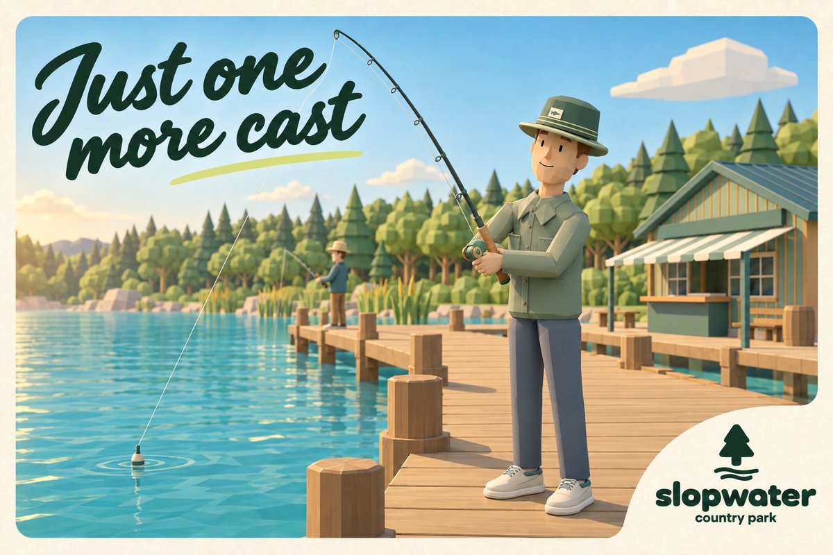 SlopCityGame's tweet photo. Wish you were here 🎣

Meet Slopwater Country Park, the next world coming to Slop City.

Grab your fishing rod, take a friend out on the lake and see if you can get your catch of the day. There are 200 fish to find after all.

Who's coming? https://t.co/H7O7koZLTp