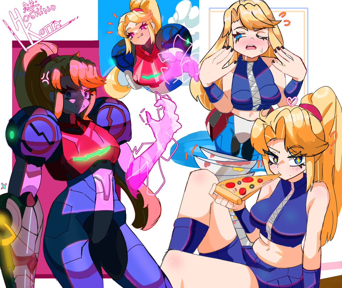 HoshiNoKotta's tweet photo. Some Samus drawings for today! 
I´m back at it! ^-^
#Metroid https://t.co/mcKkiXqEaN