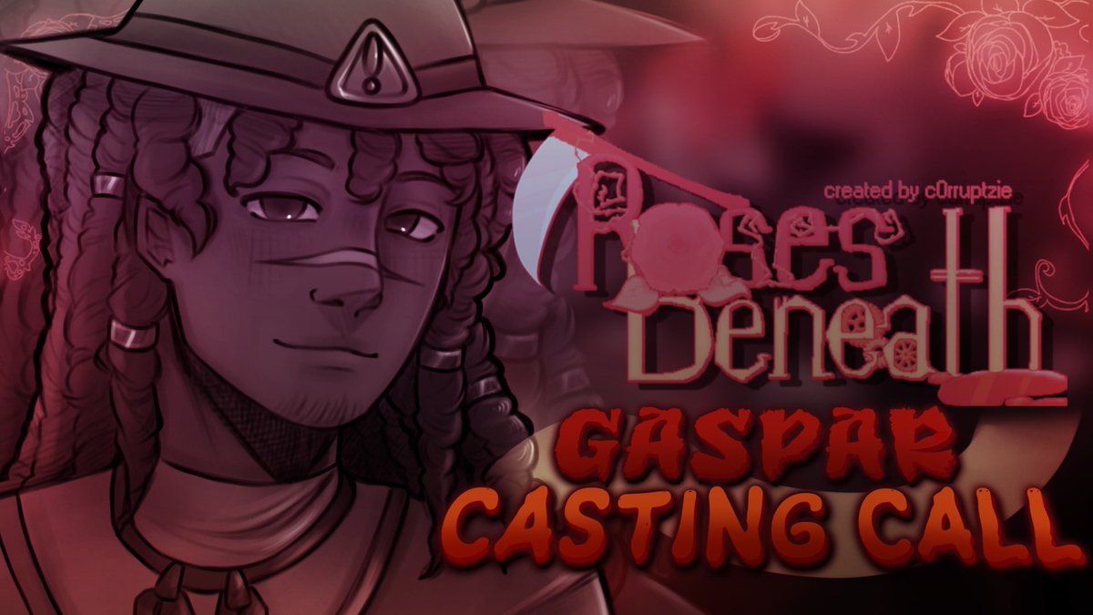 c0rruptzie's tweet photo. EMERGENCY RECAST: Gaspar Gunner, gunslinging bounty hunter needs YOUR voice for #RosesBeneath!  Looking for 1 Black Male VA to fill in for Gaspar throughout the series! CLOSES OCT 6TH 11:59PM MST.

LINK: https://t.co/7uH5q0qP0t
 
#CastingCall #VoiceActor #IndieAnimation #VA ⚠️🌹 https://t.co/1dYswPEi8B