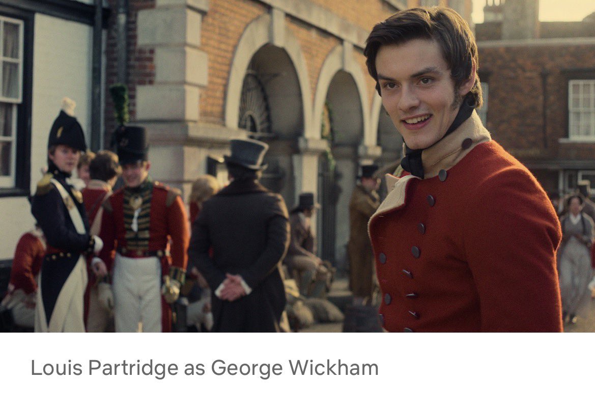 ProTTBasu's tweet photo. Jury’s still out on Louis’s Wickham, but I am still baffled by the choice to cast a 23 year old opposite a 36 year old actor playing Darcy and we’re supposed to believe they grew up together and went to uni around the same time😭 https://t.co/zn7Zg0mO84