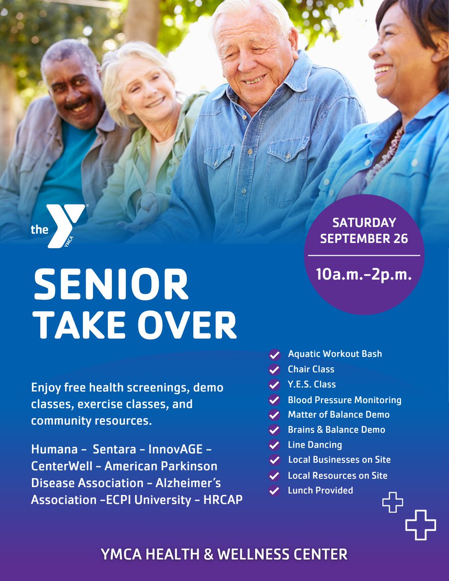 RoadsAction's tweet photo. Seniors, it’s your turn to take over! 🎉

HRCAP is proud to be part of this special event. Bring a friend and come spend the day with us!

📅 Saturday, September 26, 2026
��� 10:00 AM–2:00 PM
📍 YMCA Health &amp; Wellness Center

#HRCAP #SeniorTakeover #CommunityWellness https://t.co/xwioAYHlpT