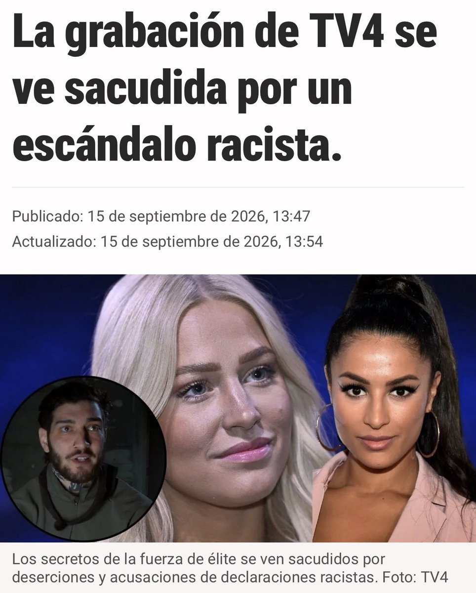 JonyPeon17's tweet photo. Polémica en un reality sueco tras las palabras racistas de Klara Hammarström 😵‍💫

Aparentemente mencionó varias veces la “n word” https://t.co/C4KemKa2jk