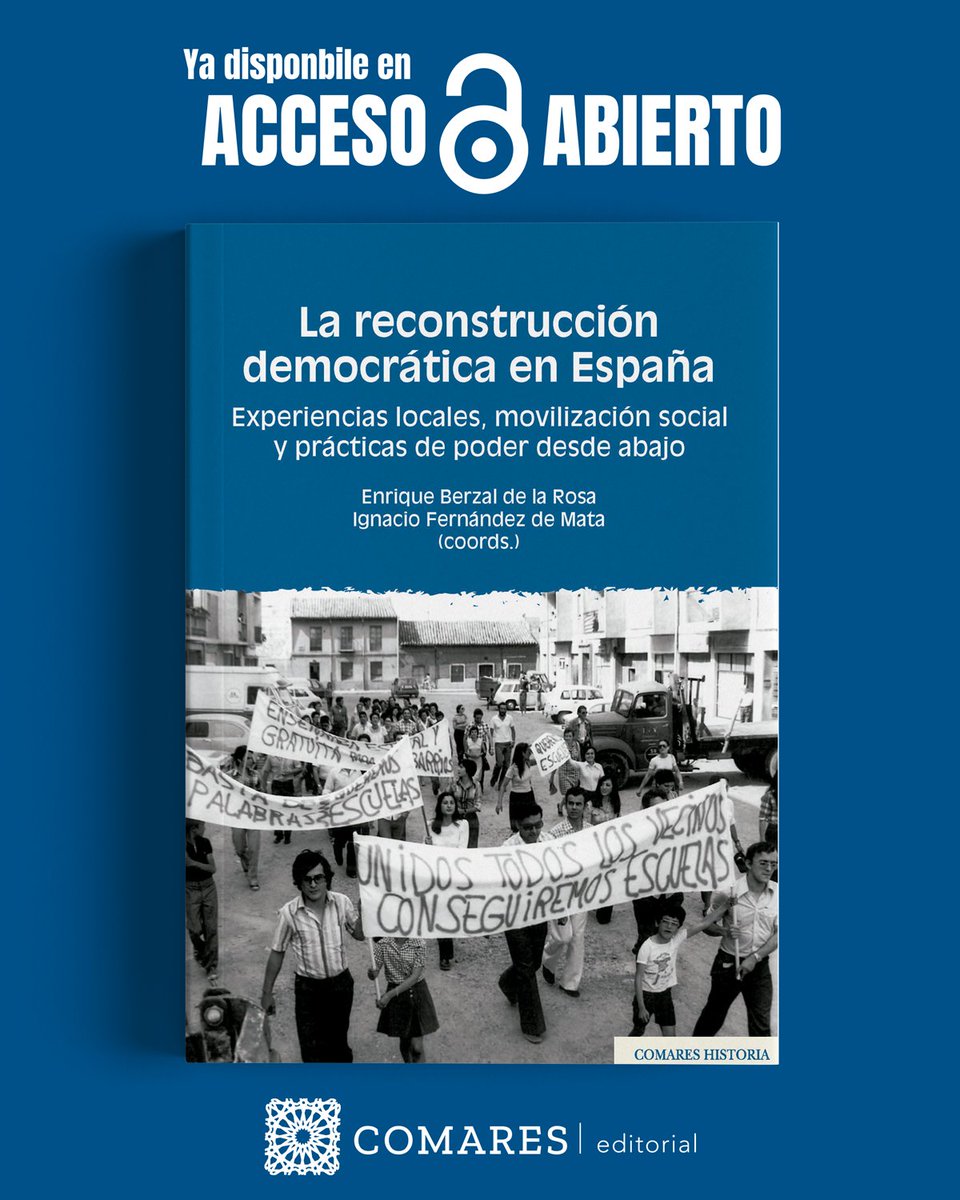 EnriqueBerzal1's tweet photo. Ya está en abierto el tomo de comunicaciones del Congreso Internacional "La reconstrucción democrática en España", que he tenido el placer de coordinar con @igfernan. Gracias a @comareseditor por el magnífico trabajo de edición: https://t.co/7JfMvVdvd4 https://t.co/IrwysJ4Ldz