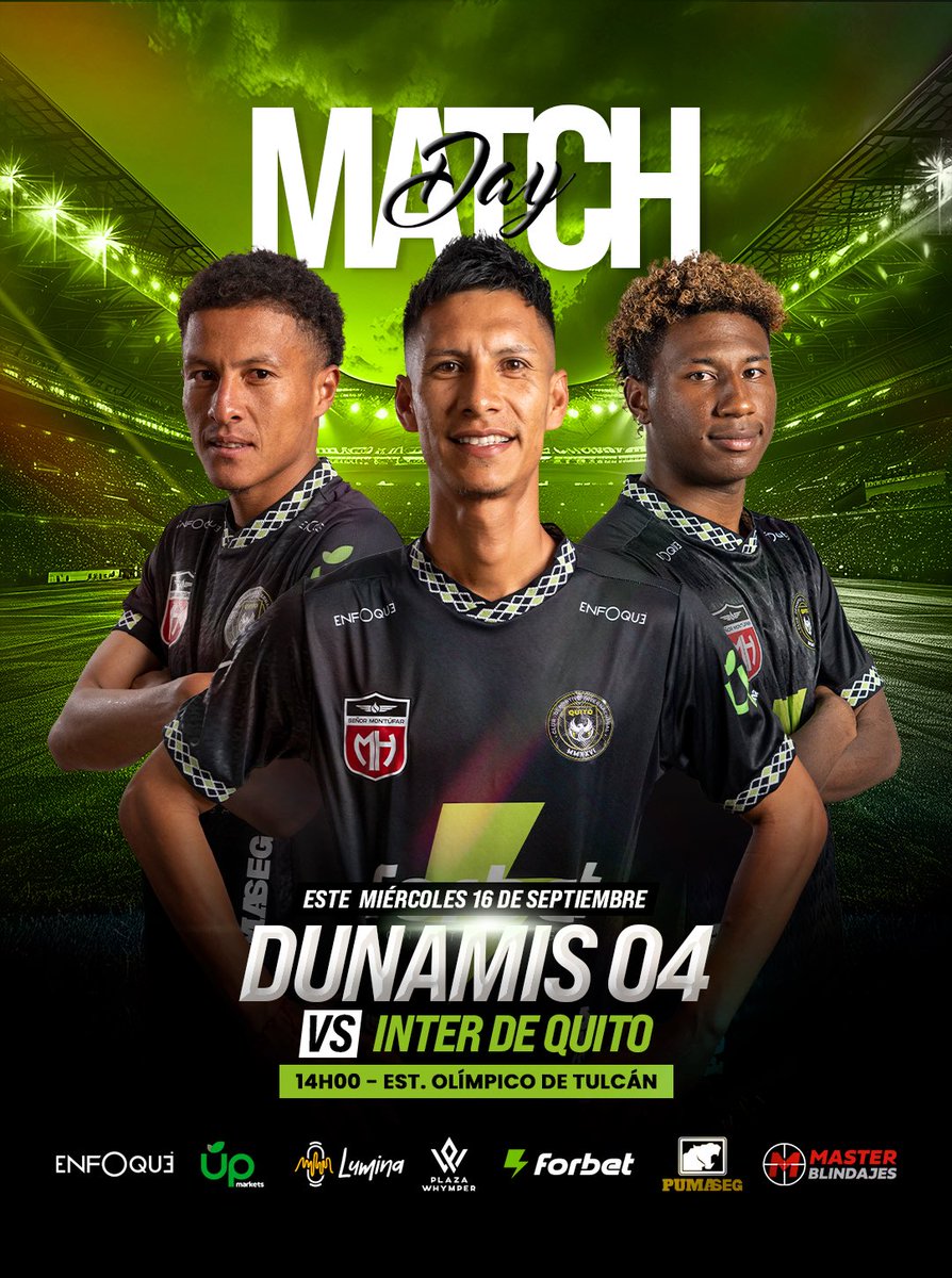 interdequito's tweet photo. 🔥 MAÑANA JUEGA EL INTER. 💚🖤

Nueva fecha, mismo objetivo: salir a buscar los tres puntos. 🐦‍🔥⚽️
Nos vemos en Tulcán.

🆚 Dunamis 04
⏰ 14h00
🏟️ Estadio Olímpico de Tulcán

#InterDeQuito #ElFenix #MatchDay #AscensoNacional #FutbolEcuatoriano #VamosInter https://t.co/WbbB9NFzkR