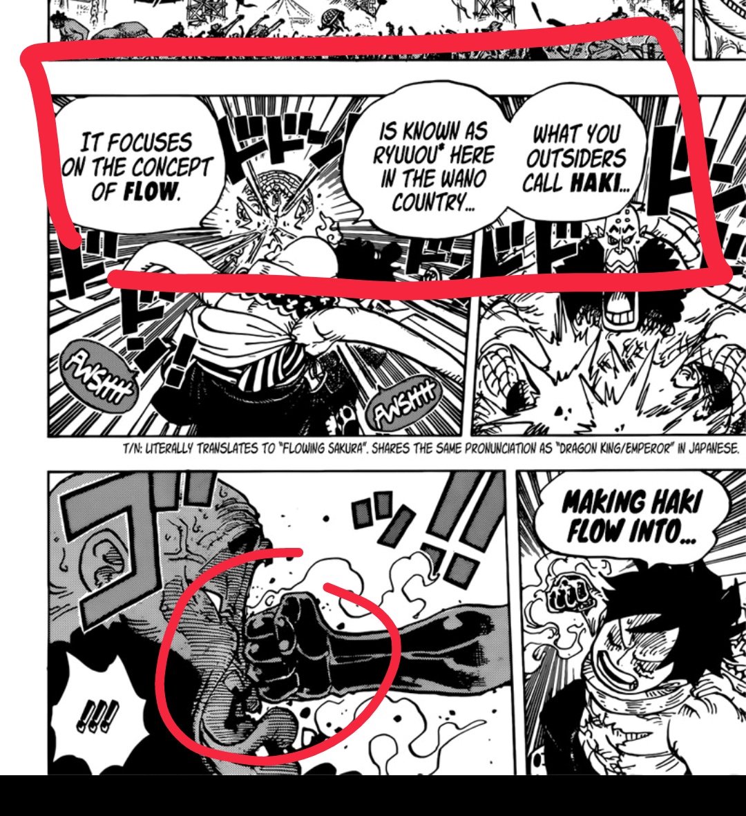 C_Terlato's tweet photo. @Barca_Wizard It is a blanket turm. So ryuo is all types of haki not just the concept of what Luffy is doing. I was in the trenches in wano man. https://t.co/piZcn9TsMX