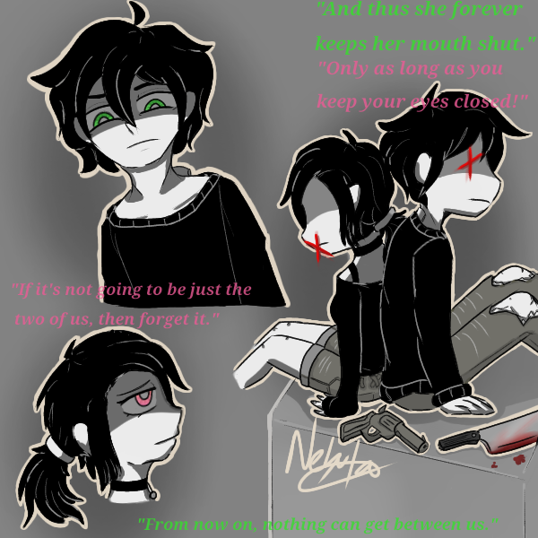 SpaceyPanda's tweet photo. Toxic Love. 

#TCOAAL #coffinofandyandleyley
#Tcoaalfanart https://t.co/mRBJ2Tx031