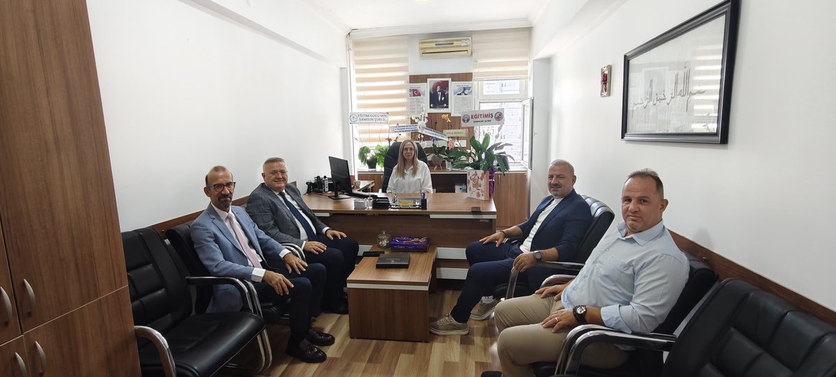 egitimis55's tweet photo. Eğitim-İş Samsun Şubesi ve Tekkeköy İlçe Temsilciliği olarak, yeni eğitim-öğretim yılının hayırlı olması dileğiyle Tekkeköy İlçe MEM Sayın Mustafa UZUNLAR, Ş. Müdürleri Engin AKTAŞ ve Rabia AYDIN DALGA ile bir araya geldik. https://t.co/rC7aZ4yOSH
