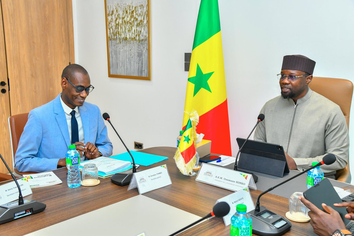 assembleesn's tweet photo. Le Bureau de l’Assemblée nationale s’est réuni ce mardi 15 septembre 2026, sous la présidence de Monsieur Ousmane Sonko.

A l’issue de ses travaux, il a été notamment décidé de :
- l’adoption de l’arrêté de Bureau relatif aux dépenses spéciales ; https://t.co/TQj9ZeDTMV
