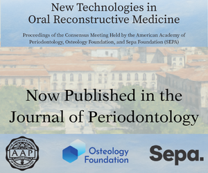 AAPerioJournals's tweet photo. Online Now!
Read the new special issue from the consensus workshop developed by the American Academy of Periodontology @AmerAcadPerio, the Osteology Foundation, and the Spanish Society of Periodontology and Osseointegration (SEPA) @SEPAperiodoncia  https://t.co/GhEKXMBo79 https://t.co/2fH5zASPZg