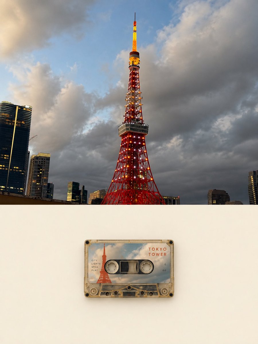 Vintage Cassette Photo Poster