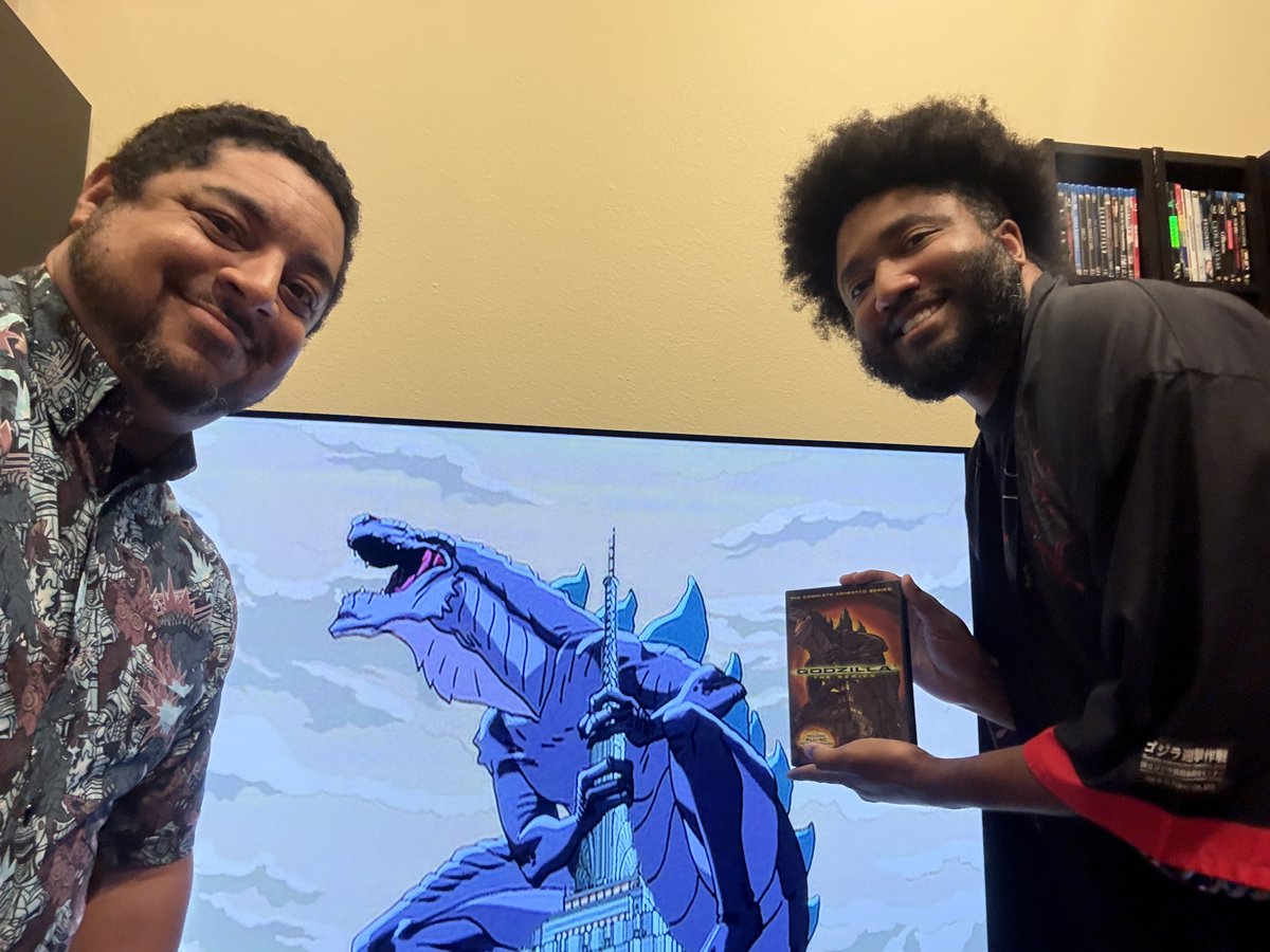 BlkGodzillaTalk's tweet photo. We're picking our spirits up from 1998's Godzilla with some animated adventures this week (and Godzooky)! #2BlackGuysTalkGodzilla https://t.co/zJdQPyrm7c