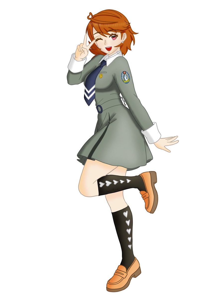 SpicyTFiend's tweet photo. Happy Takeba Tuesday!

I recently started playing Persona 1 (I’m only like an hour and a half in atm) so I decided to give Yukari the St. Hemelin High uniform. It felt fitting since P3R didn’t have any P1 or P2 outfits iirc. https://t.co/37fLWe5M22