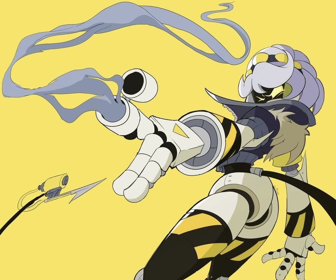 itsclaudiavale's tweet photo. Uzi from Murder Drones ⚡💛

#MurderDrones #Uzi #MurderDronesFanart #DigitalArt #Fanart #Commission https://t.co/euSWhE9A6I