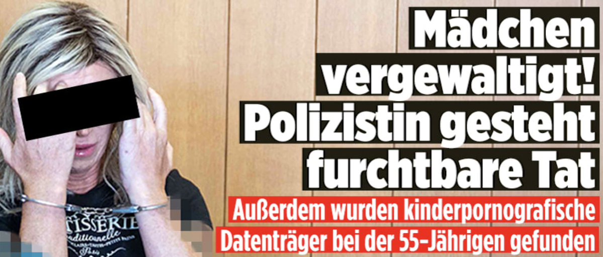 JoanaCotar's tweet photo. Es macht mich wahnsinnig, dass die PolizistIN schreiben.

Ein MANN hat das Mädchen vergewaltigt! 
Ein MANN hortete Kinderpornos mit brutalen Gewaltszenen - das jüngste Opfer war erst drei Jahre alt.

In was für einem Irrenhaus leben wir, dass wir "PolizistIN" lesen müssen?