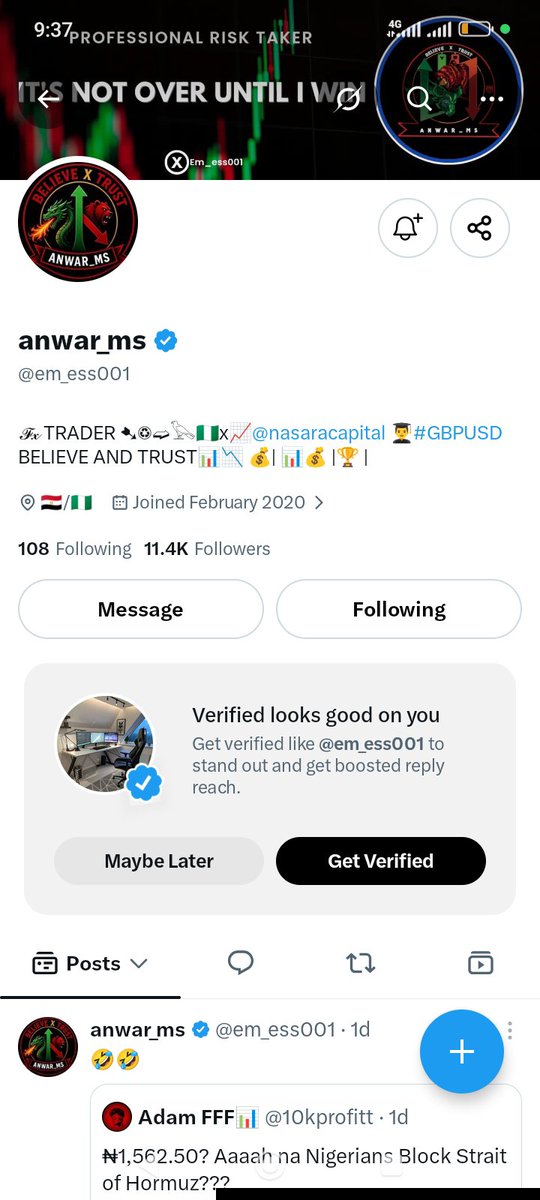 mahmud_adama's tweet photo. @yakxee___ @AscensionFundin @ReFlex_Trader @adamsygram @em_ess001 @iam_giade ✅ https://t.co/Wt9pgeowYd