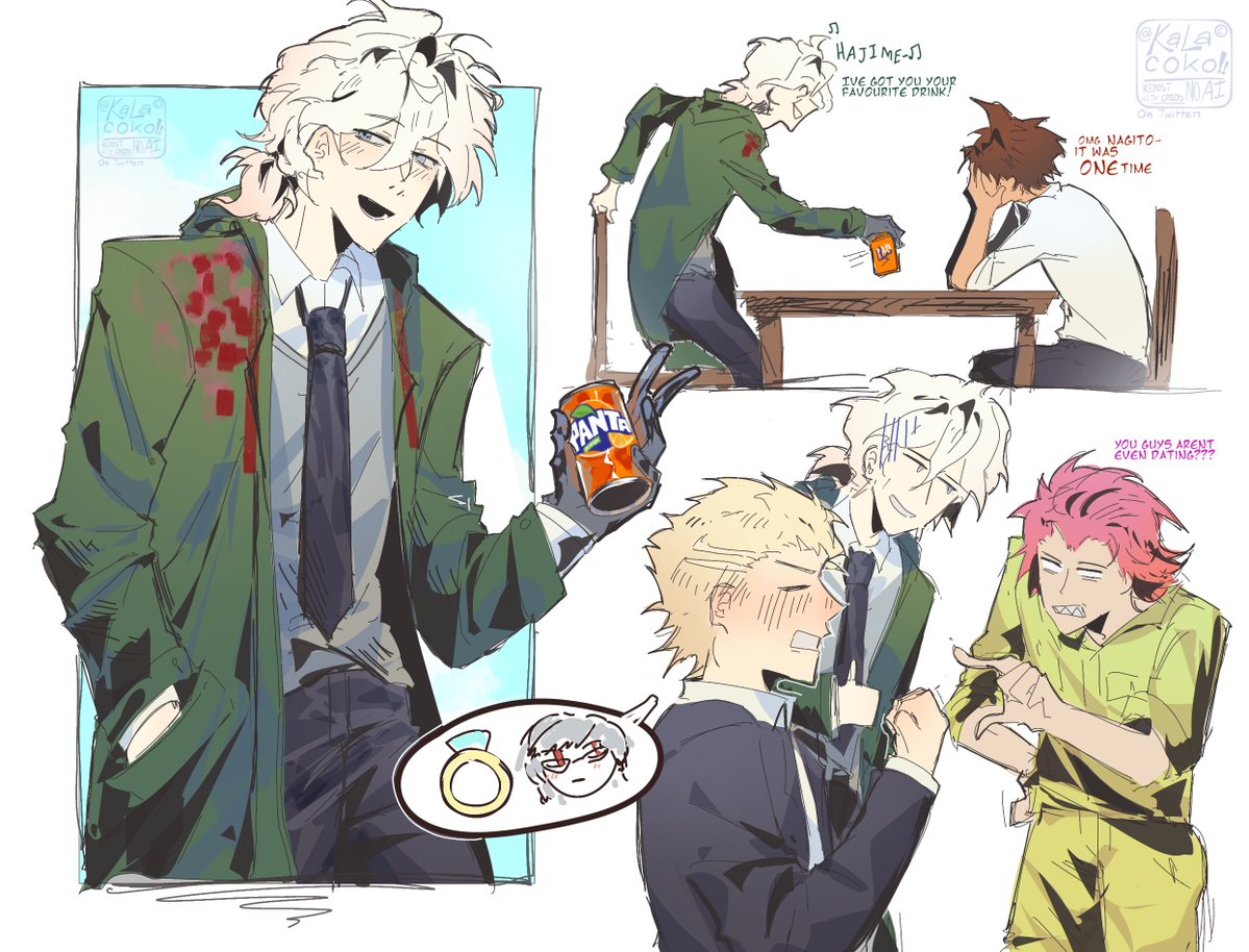 kalacoko's tweet photo. Future foundation Nagito Komaeda, may you become canon in 2x2 

#hinakoma #komahina https://t.co/NGHKSI750u