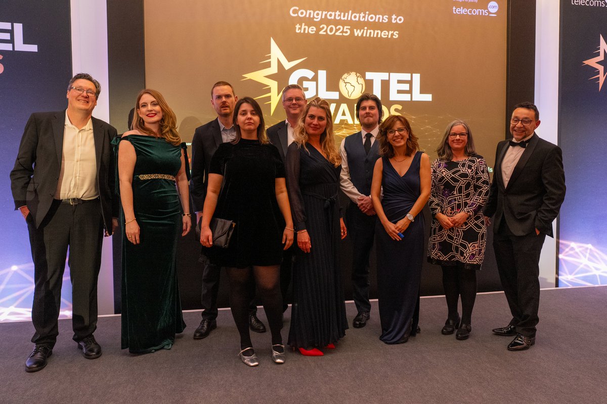 telecoms's tweet photo. A look back at some of the standout moments from last year’s #GlotelAwards.

The Glotel Awards bring the telecom industry together to recognise the people, teams and work making an impact.

Entries for 2026 close 18 September: https://t.co/0RkjUO5Zxc https://t.co/AEw2QVkSb9