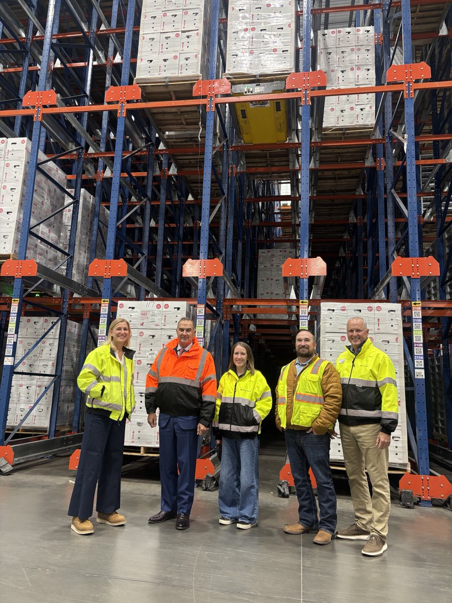 GovMikeKehoe's tweet photo. Great to join the Springfield Area Chamber of Commerce for a tour of the Cold Zone storage facility, a critical component of the Vital Farms operation in Springfield. 

Millions of pasture raised eggs pass through this facility before reaching stores and tables across America. 🥚

Proud to see this local investment supporting the work one of the region's fastest-growing manufacturers.