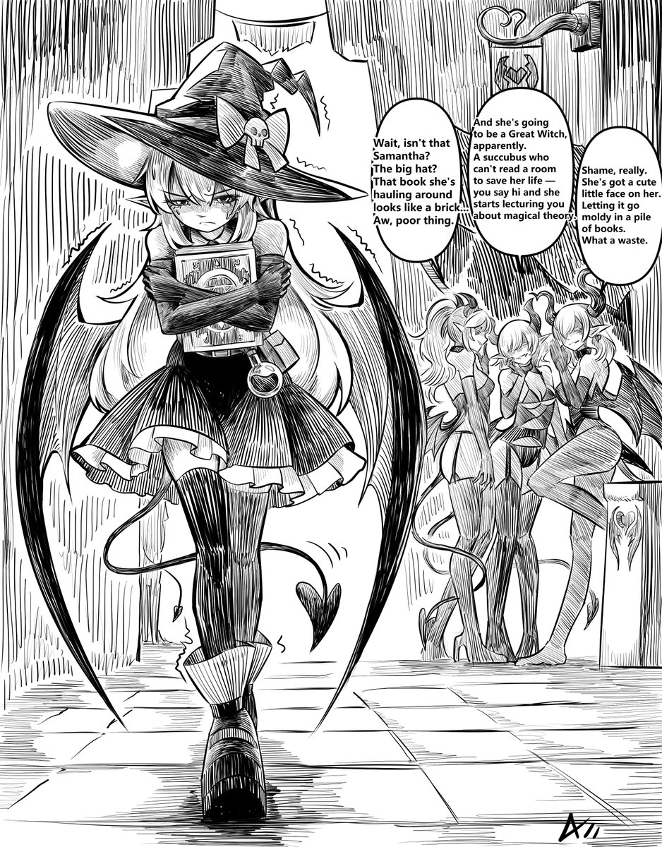AXII33411358's tweet photo. Samantha is a succubus who wants to be a witch
#OC #originalcharacter #succubus https://t.co/lMPo71sMCA