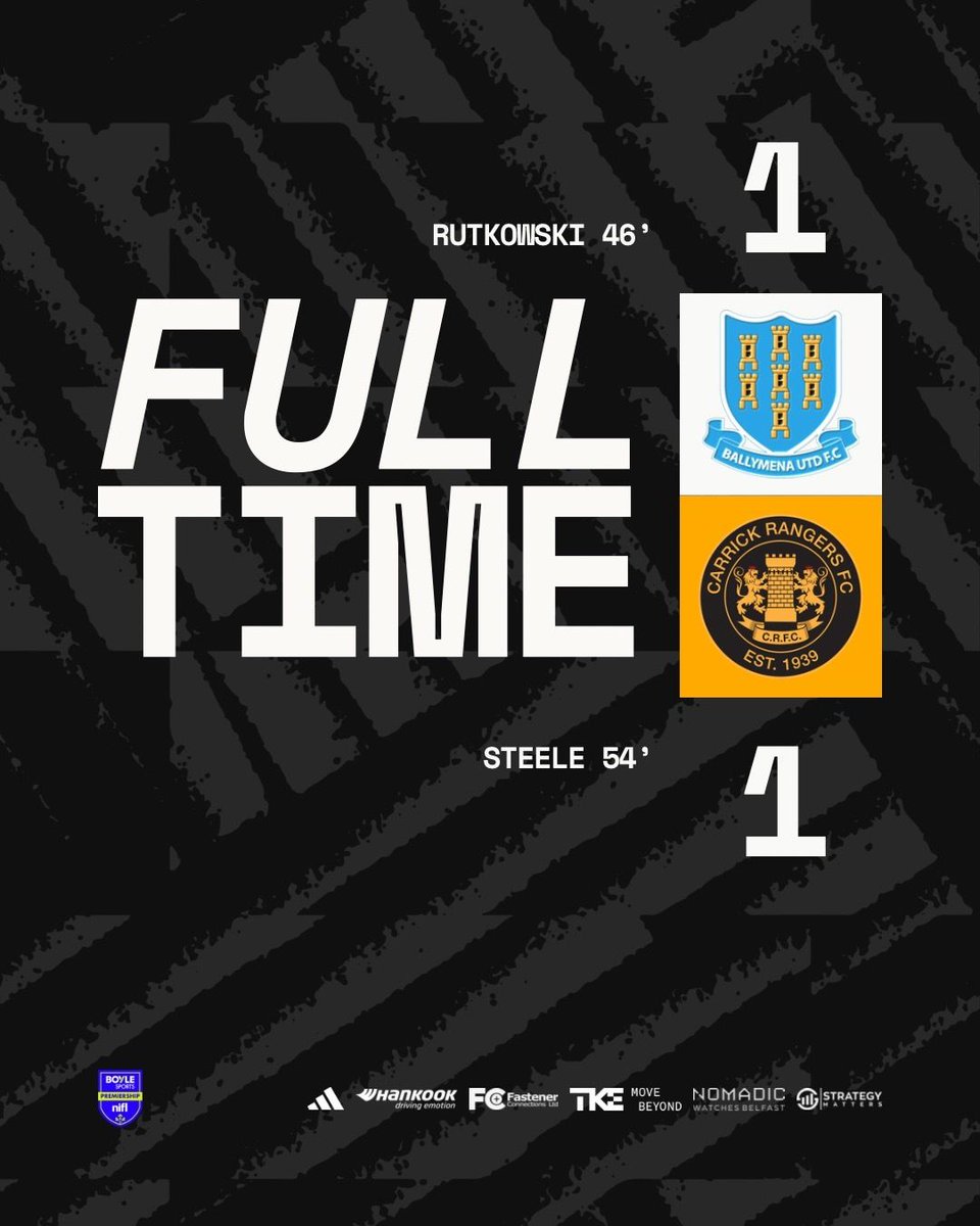 CarrickRangers's tweet photo. The ‘Gers earn a point.

#CRFC | #AmberArmy 🟠⚫️ https://t.co/zhRpkDrM0T