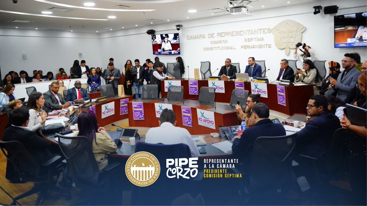 juanfelipecorzo's tweet photo. ¡Una gran noticia para las mujeres de Colombia! 🇨🇴

En la Comisión Séptima aprobamos por unanimidad, en tercer debate, el proyecto que busca avanzar hacia la eliminación del cáncer de cuello uterino en Colombia.

Prevención, detección temprana, tratamiento y vacunación para salvar vidas.

Ahora vamos a Plenaria de la Cámara por su último debate.

Porque salvar la vida de nuestras mujeres sí merece ponernos de acuerdo. 💜