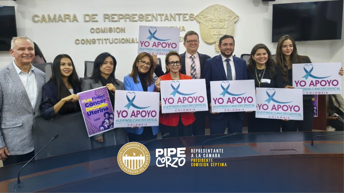 juanfelipecorzo's tweet photo. ¡Una gran noticia para las mujeres de Colombia! 🇨🇴

En la Comisión Séptima aprobamos por unanimidad, en tercer debate, el proyecto que busca avanzar hacia la eliminación del cáncer de cuello uterino en Colombia.

Prevención, detección temprana, tratamiento y vacunación para salvar vidas.

Ahora vamos a Plenaria de la Cámara por su último debate.

Porque salvar la vida de nuestras mujeres sí merece ponernos de acuerdo. 💜