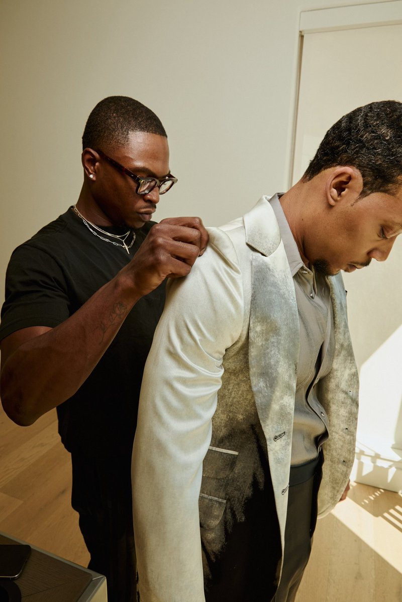 JVELOZZ's tweet photo. Back at it with Tyler James Williams this time for the Emmys @wwd ✨😮‍💨. Thank you for having me! https://t.co/QrGPDPZxCn
