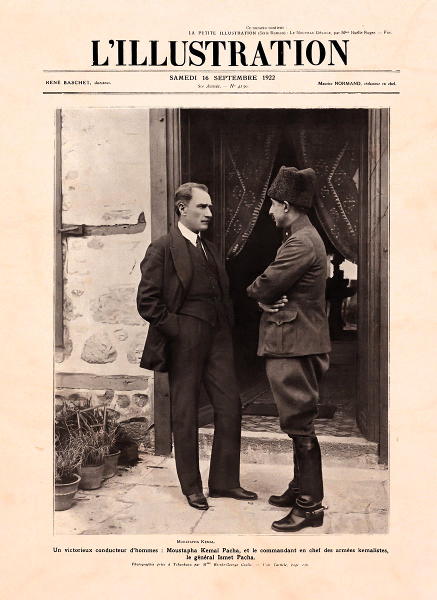 kronikkdokuman's tweet photo. Gazi Mustafa Kemal Paşa, Fransız L'Illustration dergisi kapağında. (16 Eylül 1922) https://t.co/QDbHwrTHUU