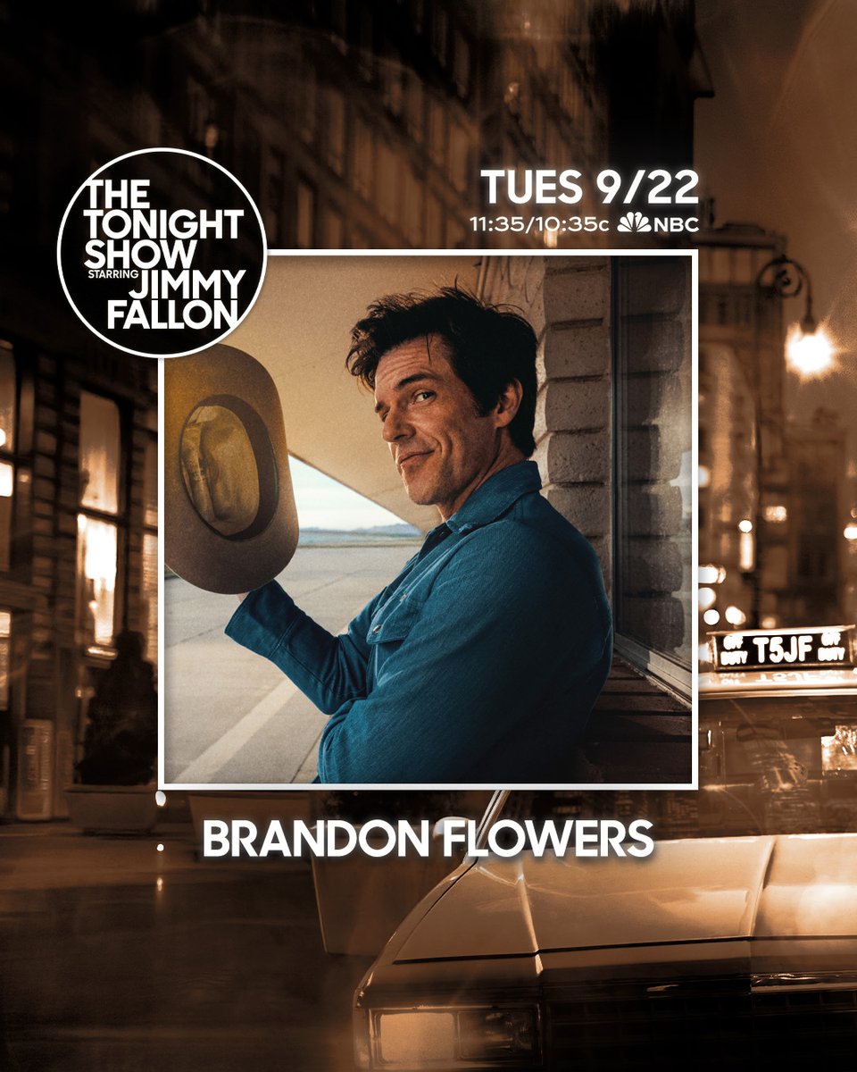 BrandonFlowers's tweet photo. THRASHER is ready for its close up. Tune in to @FallonTonight  with @jimmyfallon on Tuesday, Sept. 22. #fallontonight https://t.co/xeC9hxvRNb
