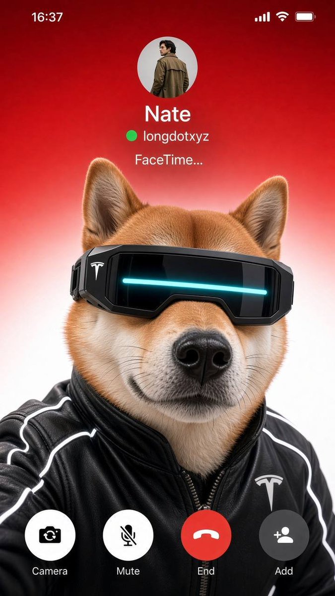 cyberinutsla's tweet photo. on a facetime with @Natan_benish 

bro said he low key loves what i represent on long and he def adding me up to the long folio.

cyberinu is the purest meme amongst all.

everything tesla is cyber.

 everything cyber is inu.

you get it now?

woof woof 🐶. https://t.co/Xp5BzpyGdo