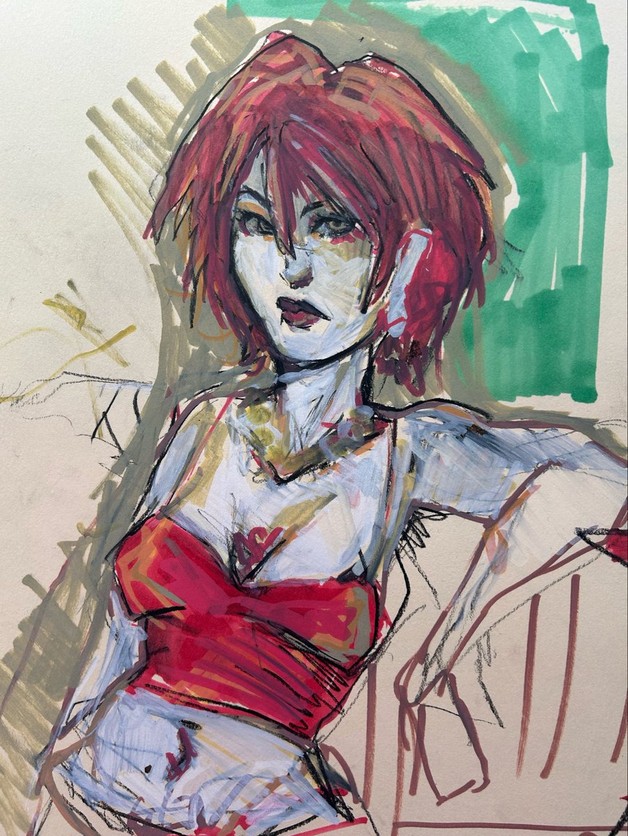 peanutbuddy452's tweet photo. Hi. Paint marker fun #ocs i wanna draw fear and hunger later https://t.co/oIumSatjUT