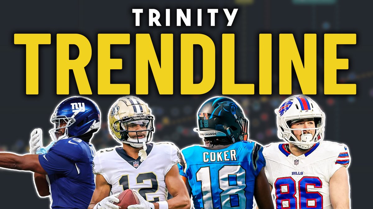 CharlesChillFFB's tweet photo. 🚨Trinity Trendline | Tonight at 9 PM EST LIVE 🚨

Week 1 usage is MADNESS. What’s real? What’s noise?

Follow the usage. Find the trend. Make your move.

@CharlesChillFFB is here to discuss how to take DYNASTY action.

📈 Trinity Trendline - Week 1
https://t.co/mMBwJBltyS https://t.co/avBJ1onG4Z