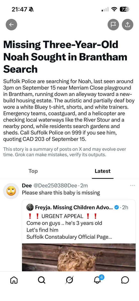 SarahOneil8o's tweet photo. He’s autistic deaf and nonverbal he’s not even gonna hear voices he can’t shout help and he’s in serious sensory distress I imagine .. stop picking apart the parents and pray he is found #Noah #Brantham #Deaf #nonverbal #Autistic #Missing #3Yearsofage #Prayforhim https://t.co/abMypiysIz