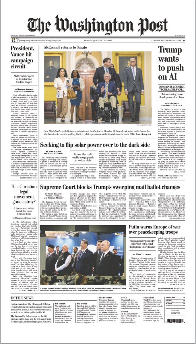 Rutherford_Inst's tweet photo. Such a fascinating read. No wonder it made the front page of today's print edition of the Washington Post. https://t.co/u5zH7NpVQO