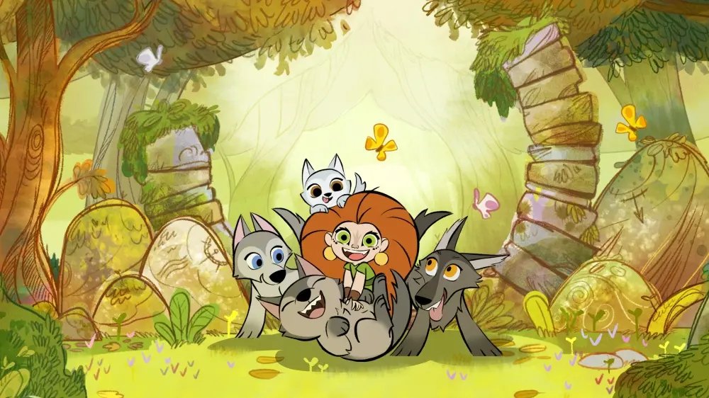 CartoonEmpire_'s tweet photo. New looks at 'MEBH AND THE WOLF PUPS' have been released.

The prequel series of the critically acclaimed film 'WOLFWALKERS' will premiere in 2028.

The project is currently being pitched at Cartoon Forum in Toulouse, France this week. https://t.co/d5ppGkU98Y