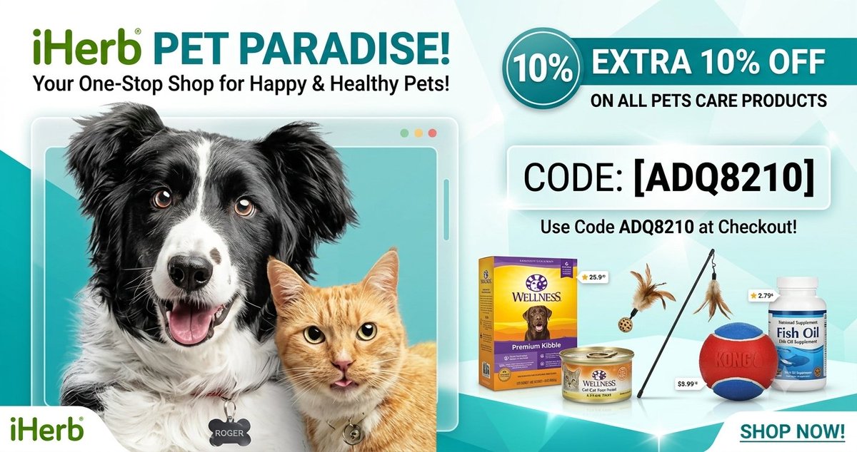 ZaydMny's tweet photo. iHerb🌿
Give your pets the best care for less! 🐾
Upgrade your pet routine with top-quality food, treats, and toys on iHerb. Save 10% OFF your entire order with code:
👉 ADQ8210Skyborne
"Joe Mixon"
Massie
"Pete Rose"
"Happy Birthday Ray" https://t.co/OeegKHccWK