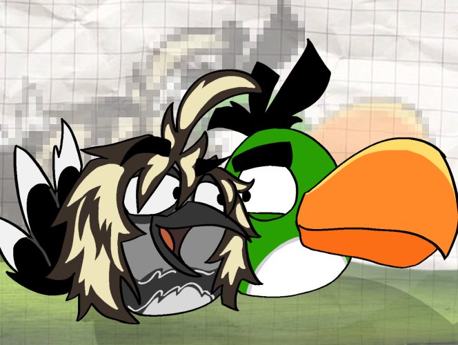 skyxhal's tweet photo. Two angry love birds #angrybirds #skyler #hal #skyhal #skyxhal #ship #yumeship https://t.co/hJizI266WE