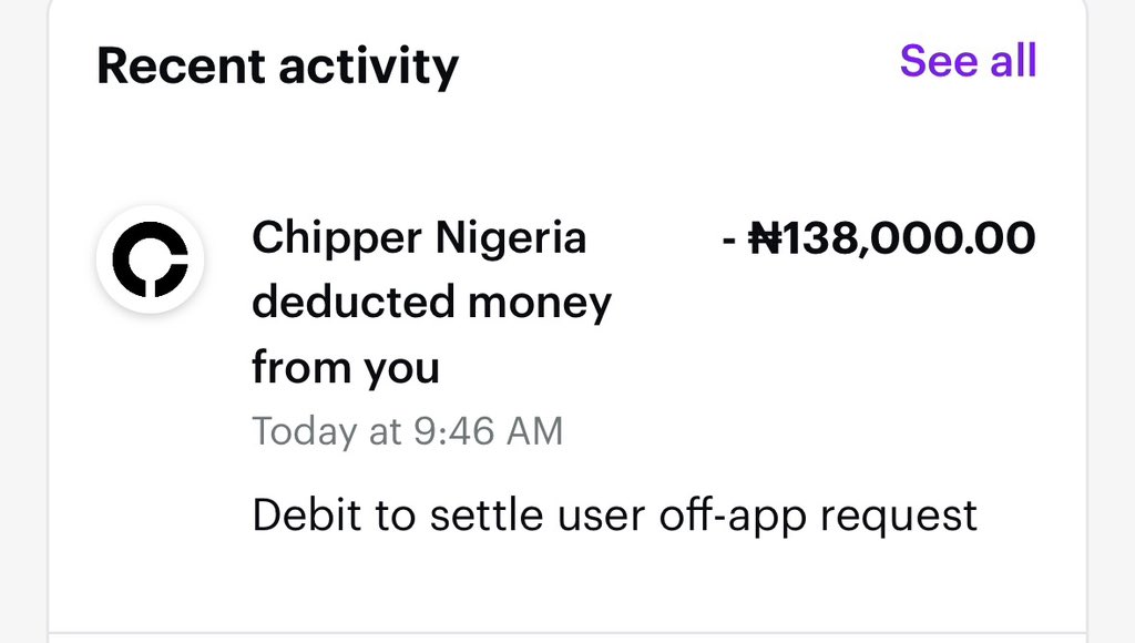 BIGDAX001's tweet photo. 🚨 PUBLIC AWARENESS: CHipper Cash is a scam app.@chippercashapp 

I’m speaking from my personal experience. Chipper Cash helped me process a ₦138,000 withdrawal, marked the transaction “Completed,” but I still haven’t received my money in my PalmPay account.

What makes this worse is that the transaction receipt doesn’t even show the recipient details. I’ve asked for proof of where my money was sent, but I’m still waiting for a proper resolution.

₦138,000 is my money, and I want it back.

Everyone using Chipper Cash should be extremely careful and keep proper records of every transaction.
@officialEFCC 
@ChipperCash  @chippercashapp where is my ₦138,000? #ChipperCash #PublicAwareness #Nigeria