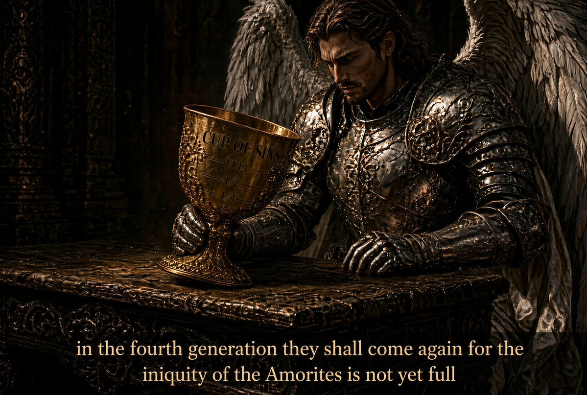ForHim720's tweet photo. How many times have we cried out to the Lord when we realized that instead of the evil we hoped would be judged quickly, is instead flourishing? It's not our imagination, it actually is growing and spreading, we can see it happening in real time!

I know, I have too because of the unfairness of it all, when the innocent are made to suffer and the guilty walk free. Many of us have shed bitter tears over this very thing, where love and loyalty are character traits hardly any one desires anymore but they would rather be known for their quick witt and mocking ability. These are the coveted character traits that win arguments on line! And folks flock to those things. 

Blessed are those who can make jokes on a dime, for they shall inherit a large following. 

Truth you say? What is that? No one cares about that anymore.
Receipts? pfft

In this current time we're living in, the evil ones always seem like they have some sort of protection, almost as though  they are encompassed by a impenetrable force. Like a spiritual bullet proof vest, if you will.  Receipts and truth bounce right off of them!
Their wittiness will shield their conscience from  acknowledging it!

Frustrated, yet?

Well, it might just be this - their cup of iniquity has not yet been filled. Only God knows how much room is left in the cup of each group of people ( for instance the Amorites ) or each individual's cup.

And that is His business, not mine or yours.

So this was His message to me, that I thought I'd share with yall. Take from it what you will. 

God is merciful and gives people time to repent, how He judges the length of that time, no one knows, but once their cup is full, their time is up! 

And according to the measure of their sins, judgement will come, which will be impossible to escape. And it won't be the corrective, chastising of a loving Father, but a severe judgement, not unlike Sodom and Gomorrah!

What if you all knew that whatever present battle you're currently facing was going to last almost another whole year? What would you do with your time? Would you fight endless arguments that satan predetermined will never have a solution? Why would you ever think you will find common ground with those who have never received the love of the truth? 

Instead, truth is mocked and sinful character traits are encouraged.

OR ! Would you recruit other soldiers, build them up and prepare them for the real battles that are sure to come later, according to the Book?

IT'S ALL A DISTRACTION! It is
purposeful/intentional!

I'm trying to talk in general terms here and not mention any names. I feel like I've been too straight forward on here and have hurt other's feelings by doing so.
I have carelessly shared things that I believe God showed just to me and were not for public viewing.

So Going forward, I will try to write things For Him and try not to get in my flesh. I know that Joni Lamb always talked about that - not getting into her flesh - she was always strong in her faith in the Lord.

So I guess the message is beware of distractions and to use our time wisely. Make everything about Him and that's why I'm signing off in a new way. Because it isn't ever about us, we are only soldiers in a war, but about pleasing our King who we will soon meet face to face, hopefully with clean hands and a pure heart!

~~~ For Him